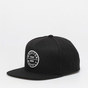Brixton Oath III Snapback Cap in Black